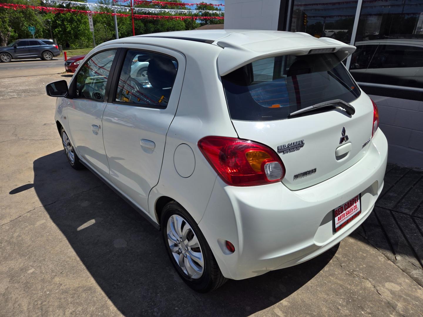 2014 WHITE Mitsubishi Mirage ES (ML32A3HJ6EH) with an 1.2L L3 DOHC engine, Manual Transmission transmission, located at 503 West Court, Seguin, TX, 78155, (830) 379-3373, 29.568621, -97.969803 - Photo#3
